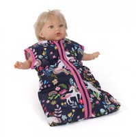 Bayer Chic Poppenslaapzak (eenhoorn donkerblauw/roze)-2