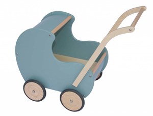 Van Dijk Toys Houten Poppenwagen Vintage Noest Groen van dijk toys kopen in de aanbieding