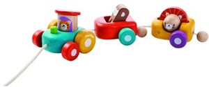 Plan Toys Houten Trekfiguur Happy Engine plan toys kopen in de aanbieding
