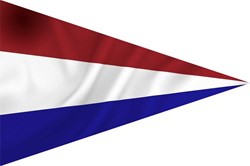 Puntvlag Nederland 30x45 cm spun-poly