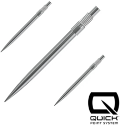 Harrows dartpunten Quickpoints zilver 35mm - set van 3 voor darts