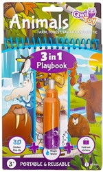 QwiToys Qwi Toy 3 in 1 Playbook Animals
