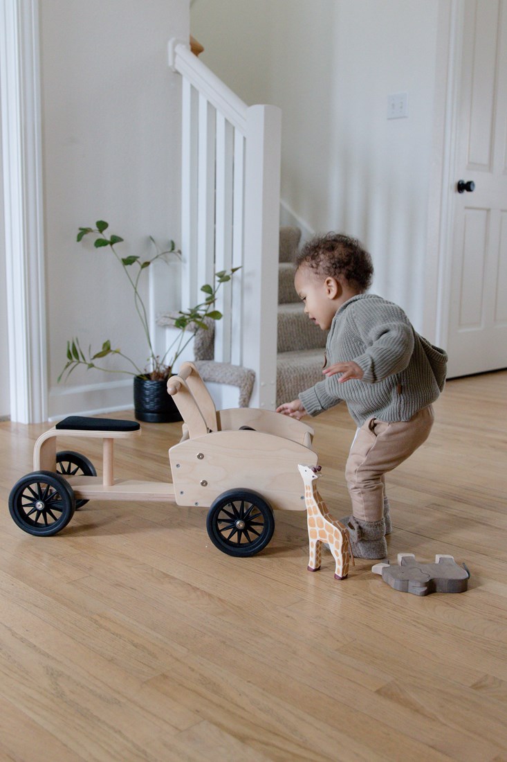 Kinderfeets houten bakfiets