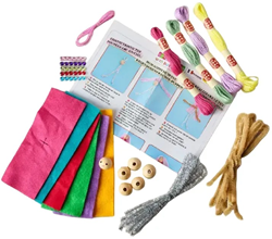 Buttonbag knutselset regenboogvrienden - creatieve speelset voor kinderen