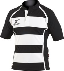 Gilbert rugbyshirt Xact II hoop zwart wit - L sportkleding