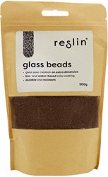 Reslin® Reslin Glazen Kralen 500 gr Bleekbruin
