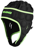 Rhino hoofdbeschermer Senator rugby zwart-groen medium comfort