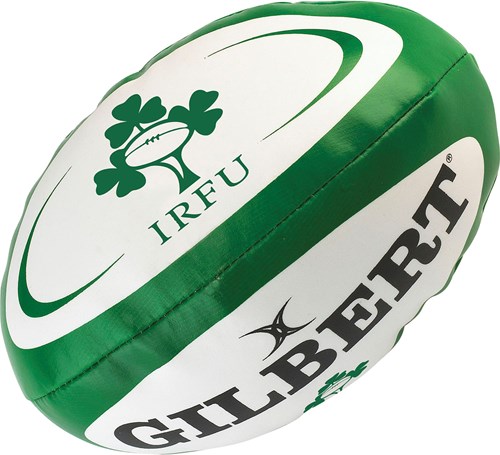 Gilbert rugby sponsbal groen - speelgoedbal voor binnen en buiten