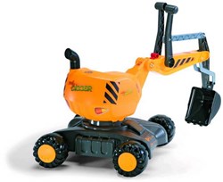 Rolly Toys graafmachine op wielen geel - speelgoed graafmachine