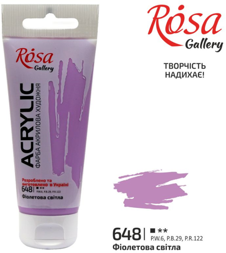 Rosa Gallery Rosa Gallery Acrylverf 60 ml 648 Violet Light