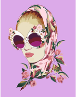 Rosa Rosa Start Schilderen op Nummer Bloemen Stijl 35x45 cm