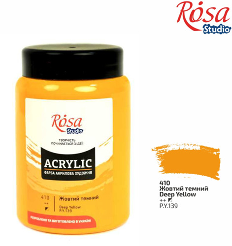 Rosa Studio Rosa Studio Acrylverf 400 ml 410 Deep Yellow