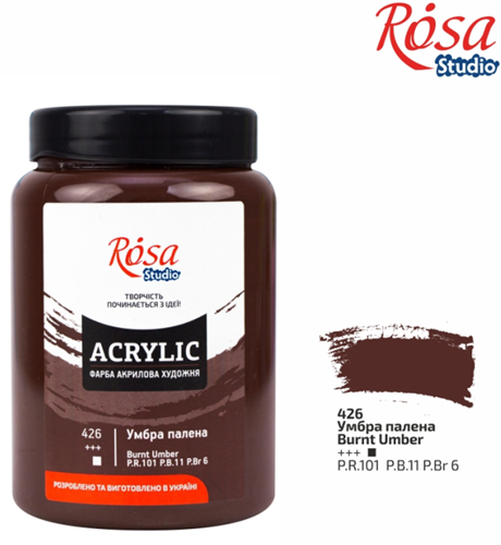 Rosa Studio Rosa Studio Acrylverf 400 ml 426 Burnt Umber