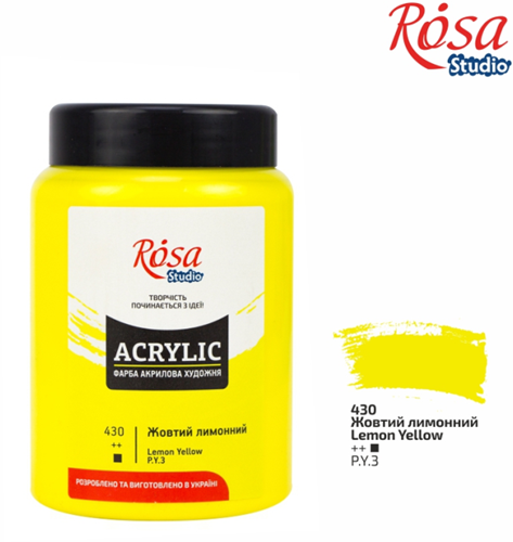 Rosa Studio Rosa Studio Acrylverf 400 ml 430 Lemon Yellow