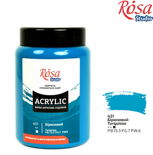 Rosa Studio Rosa Studio Acrylverf 400 ml  431 Turquiose