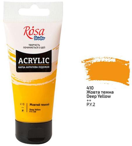 Rosa Studio Rosa Studio Acrylverf 75 ml 410 Deep Yellow