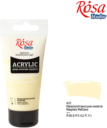 Rosa Studio Rosa Studio Acrylverf 75 ml 411 Naples Yellow