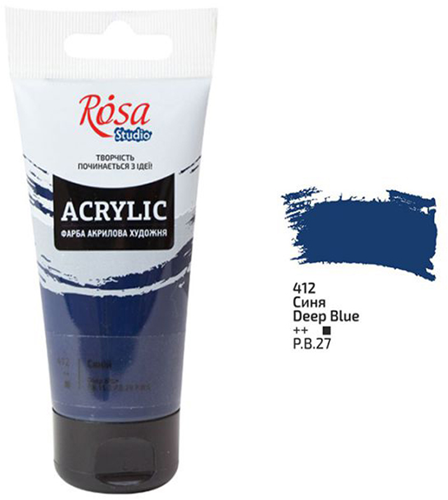 Rosa Studio Rosa Studio Acrylverf 75 ml 412  Deep Blue
