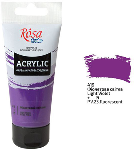 Rosa Studio Rosa Studio Acrylverf 75 ml 419 Light Violet