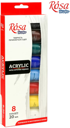 Rosa Studio Rosa Studio Acrylverf Set 8 x 20 ml