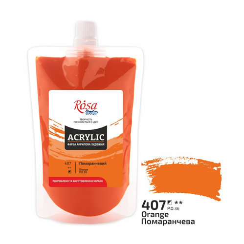 Rosa Studio Rosa Studio Acrylverf Soft Pack 200 ml 407 Orange