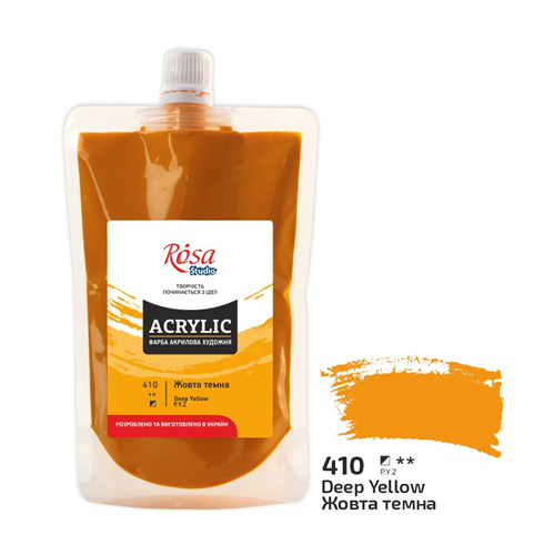 Rosa Studio Rosa Studio Acrylverf Soft Pack 200 ml 410 Yellow Deep