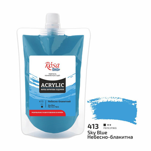 Rosa Studio Rosa Studio Acrylverf Soft Pack 200 ml 413 Sky Blue