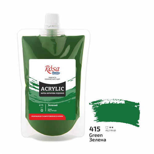 Rosa Studio Rosa Studio Acrylverf Soft Pack 200 ml 415 Green