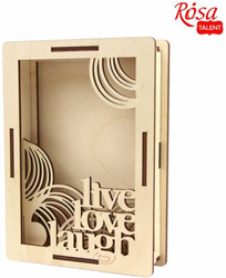 Rosa Rosa Triplex 3D Fotolijst Love 18?13 cm