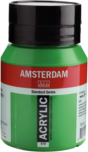Royal Talens Royal Talens Amsterdam Acrylverf 618 Permanent Groen Licht 500 ml