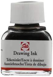 Talens tekeninkt zwart 11 ml - watervaste inkt voor tekenen