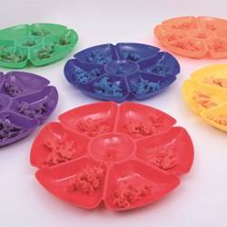 TickiT bloemen sorteerschalen speelgoed set 6 kleuren - educatief