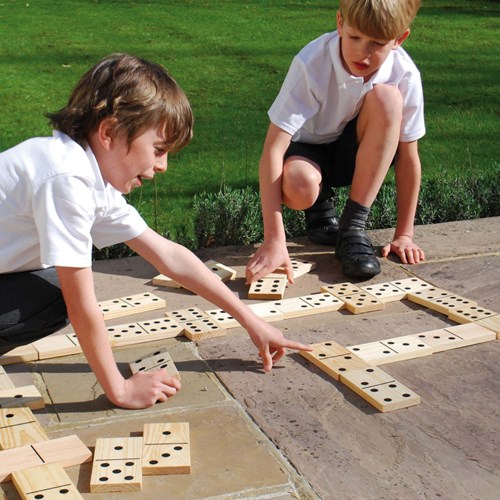 TickiT houten domino XXL educatief speelgoed 28-delig-2