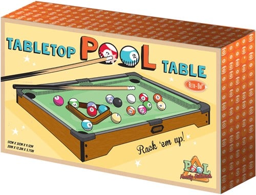 Retr-Oh mini spelletje / game Pooltafel / Biljarttafel voor volwassenen en kinderen