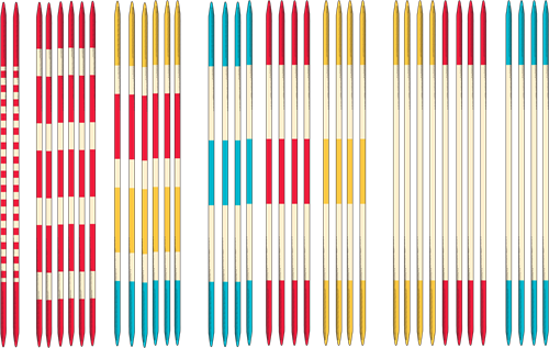 Retr-Oh Grote Mikado spel / Groot XXL buitenspel - 38 stokken - 50cm lang OP=Op-2