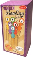Retr-Oh Houten spel bowlingset kinderen / speelgoed kegelspel - 6 kegels & 2 ballen OP=OP