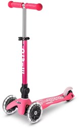 Micro kinderstep Mini Micro Deluxe inklapbaar LED roze 2-6 jaar