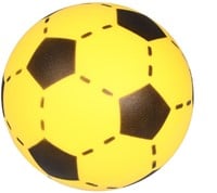 Soft foam zachte voetbal Geel - 20cm-2