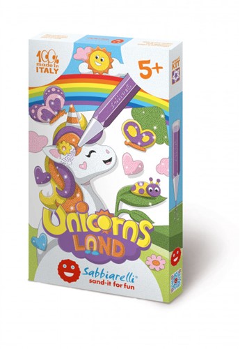 Sabbiarelli Sabbiarelli Zandschilderen Set Unicorns Land 14x21 cm