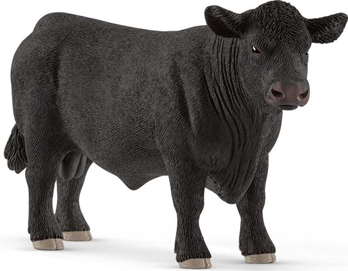 Schleich Boerderij - Angus Stier Speelfiguur - Zwart - 13879