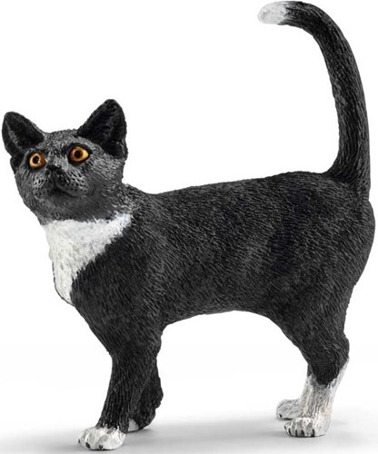 Schleich katten speelfiguur staand - realistisch speelgoed kat
