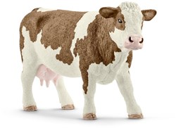 Schleich Farm World koe speelfiguur - Simmentaler boerderijdier