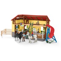 Schleich paardenstal speelgoed - paarden boerderij speelset met accessoires-3