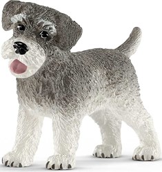 Schleich boerderij - Dwergschnauzer speelfiguur 13892 hond