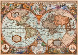 Schmidt legpuzzel Antique World Map - 3000 stukjes karton puzzel
