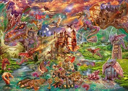 Schmidt legpuzzel Dragons - 2000 stukjes fantasie puzzel