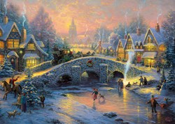 Schmidt legpuzzel kerst Thomas Kinkade 1000 stukjes puzzel volwassenen