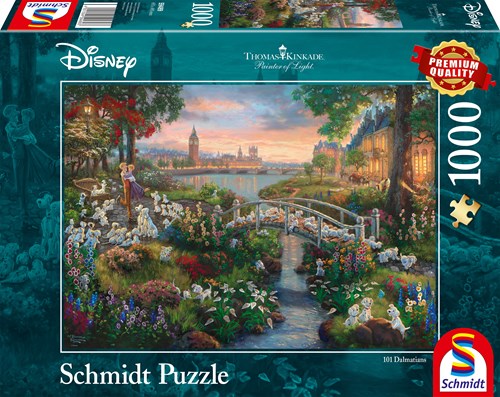 Schmidt Disney puzzel 101 Dalmatiërs 1000 stukjes Thomas Kinkade-2