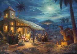 Schmidt legpuzzel Spirit kerststal 1000 stukjes kunst religie