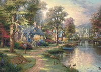 Schmidt houten puzzel legpuzzel Village by the Lake 1000 stukjes